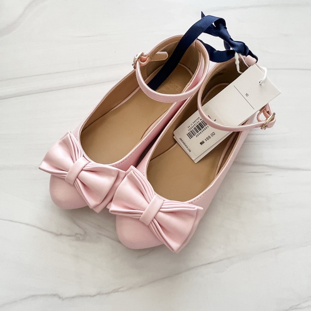 Janie and Jack Pink Ballet Flats with Bow
